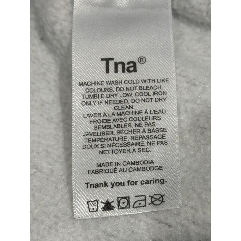 TNA Cozy Fleece Shorts Women Gray S HR Sweat Casual Lounge Streetwear Athleisure - Picture 4 of 5